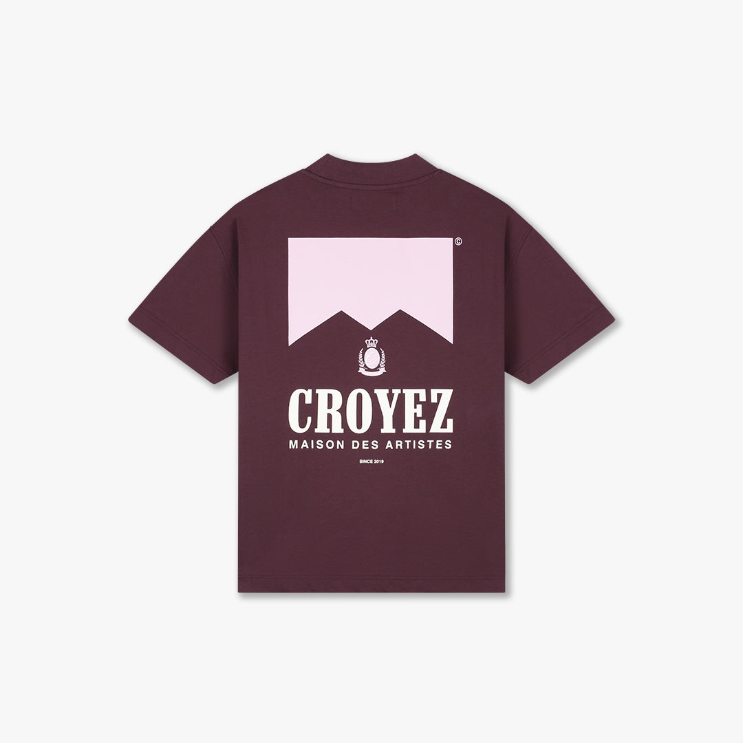 Croyez Maison Fumes T-Shirt | Burgundy