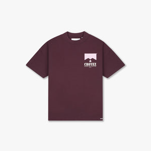 Croyez Maison Fumes T-Shirt | Burgundy