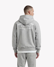 Croyez Original Fraternite Zip Hoodie | Grey Melange