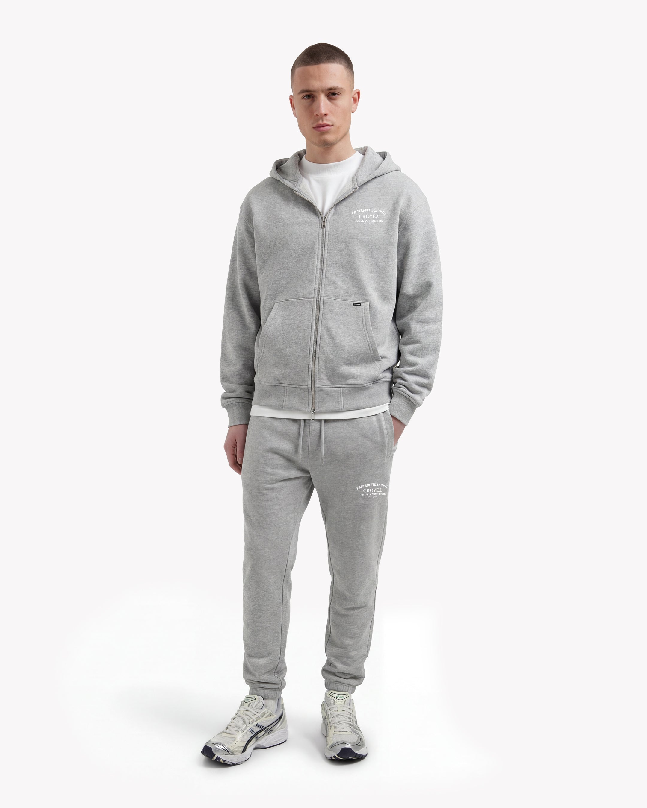 Croyez Original Fraternite Sweatpants | Grey Melange