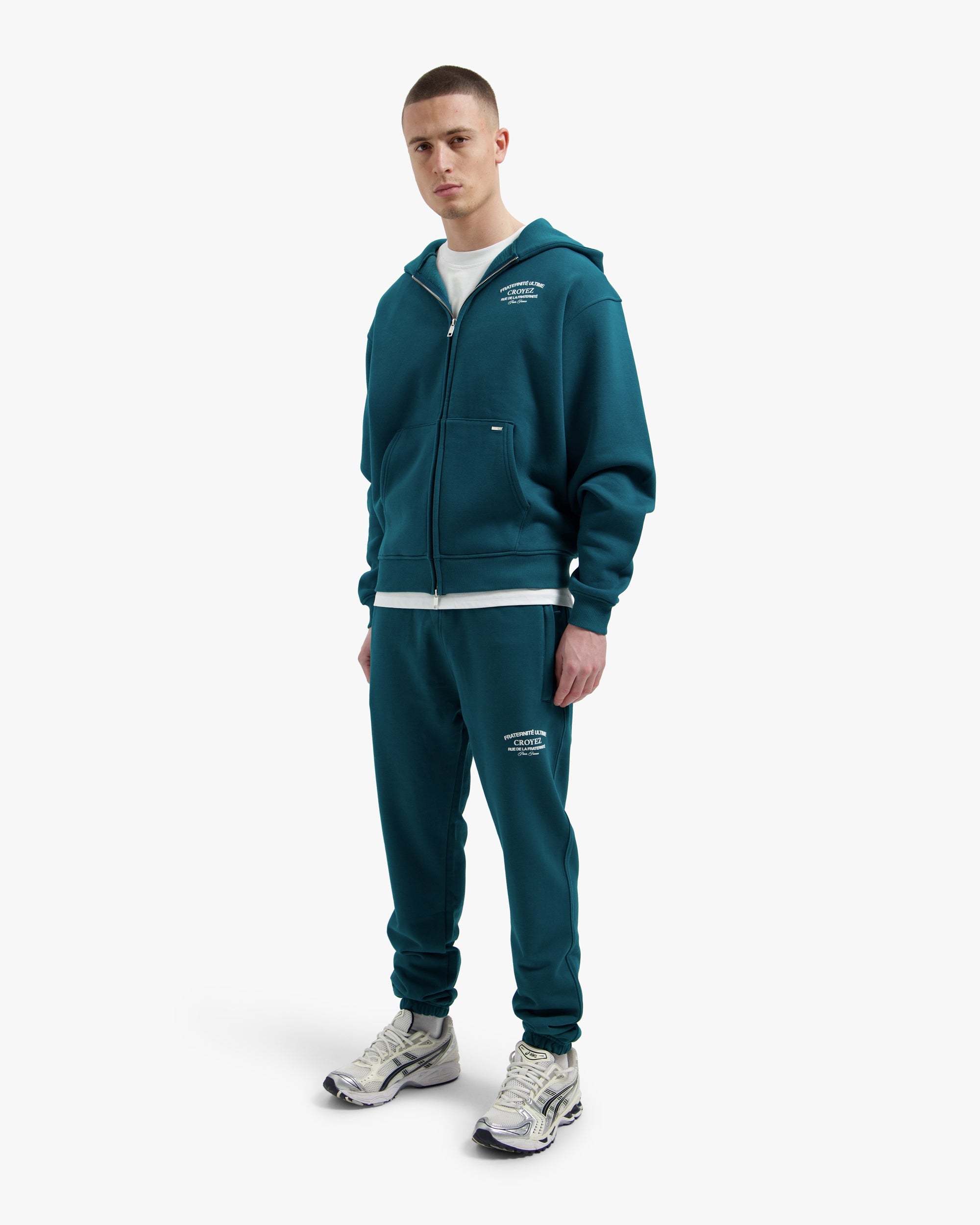 Croyez Original Fraternite Sweatpants | Dark Teal