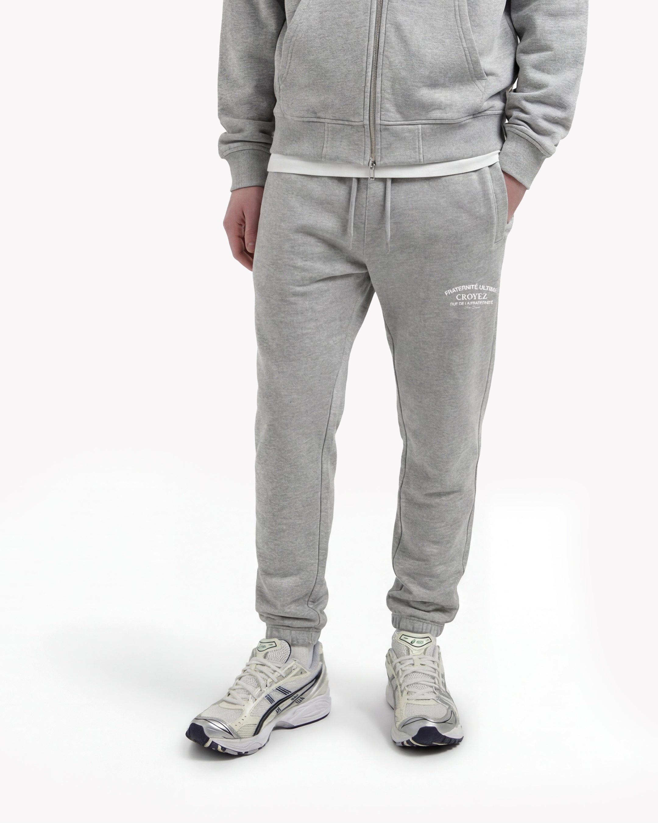 Croyez Original Fraternite Sweatpants | Grey Melange