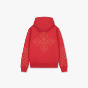 Croyez Cross Zip Hoodie | Red