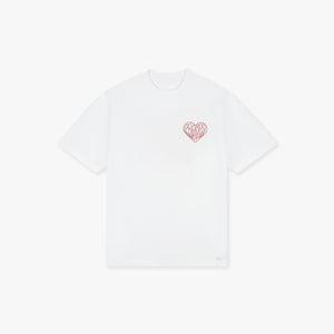Croyez Stitched Heart T-Shirt | White