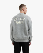 Croyez Paris Knit Sweater | Grey Melange