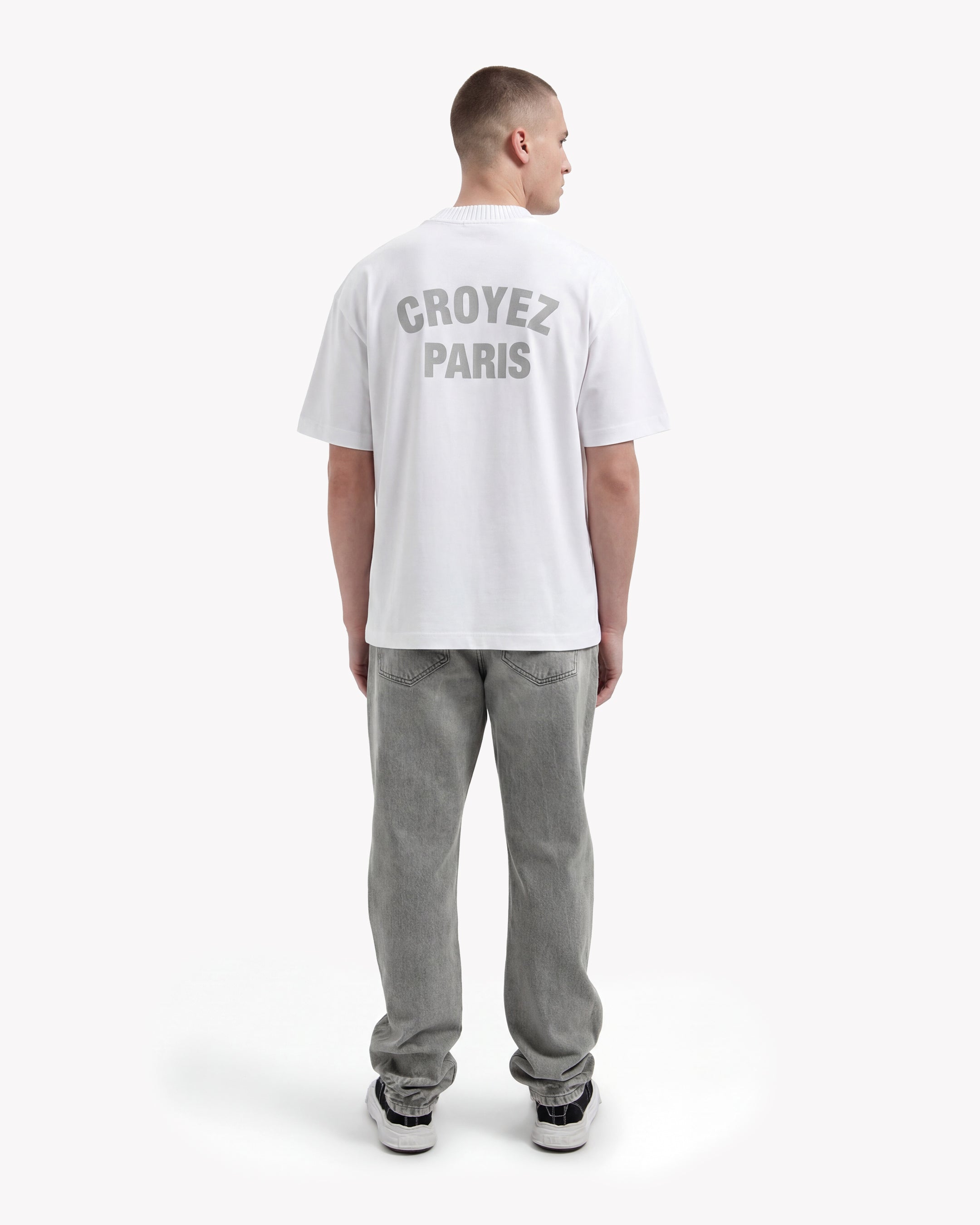 Croyez Paris Knit T-Shirt | White