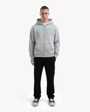 Croyez Art Gallery Zip Hoodie | Grey Melange