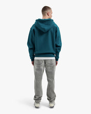 Croyez Art Gallery Zip Hoodie | Dark Teal