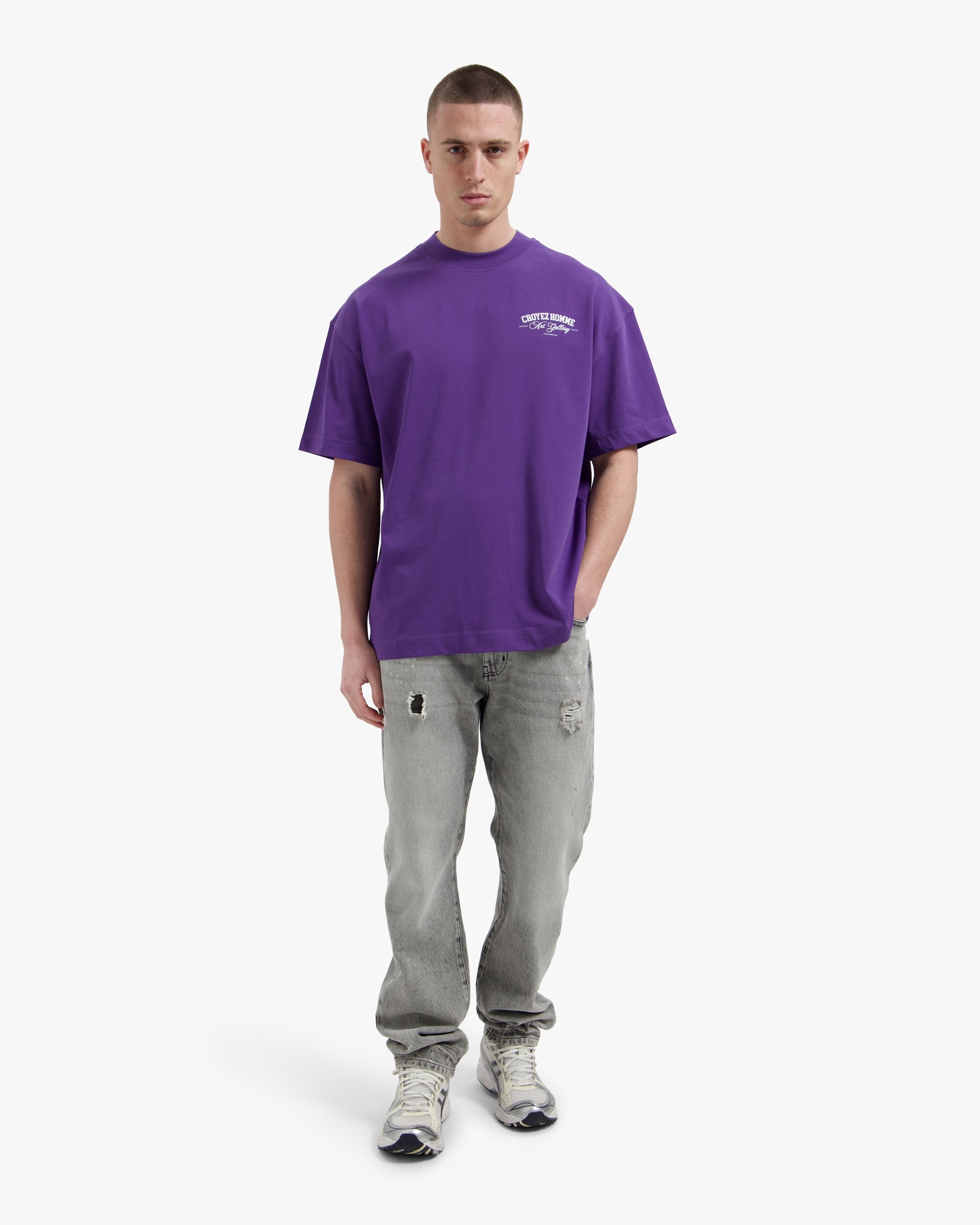 Croyez Art Gallery T-Shirt | Dark Purple