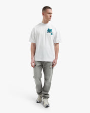 Croyez Botanique T-Shirt | White/Dark Teal