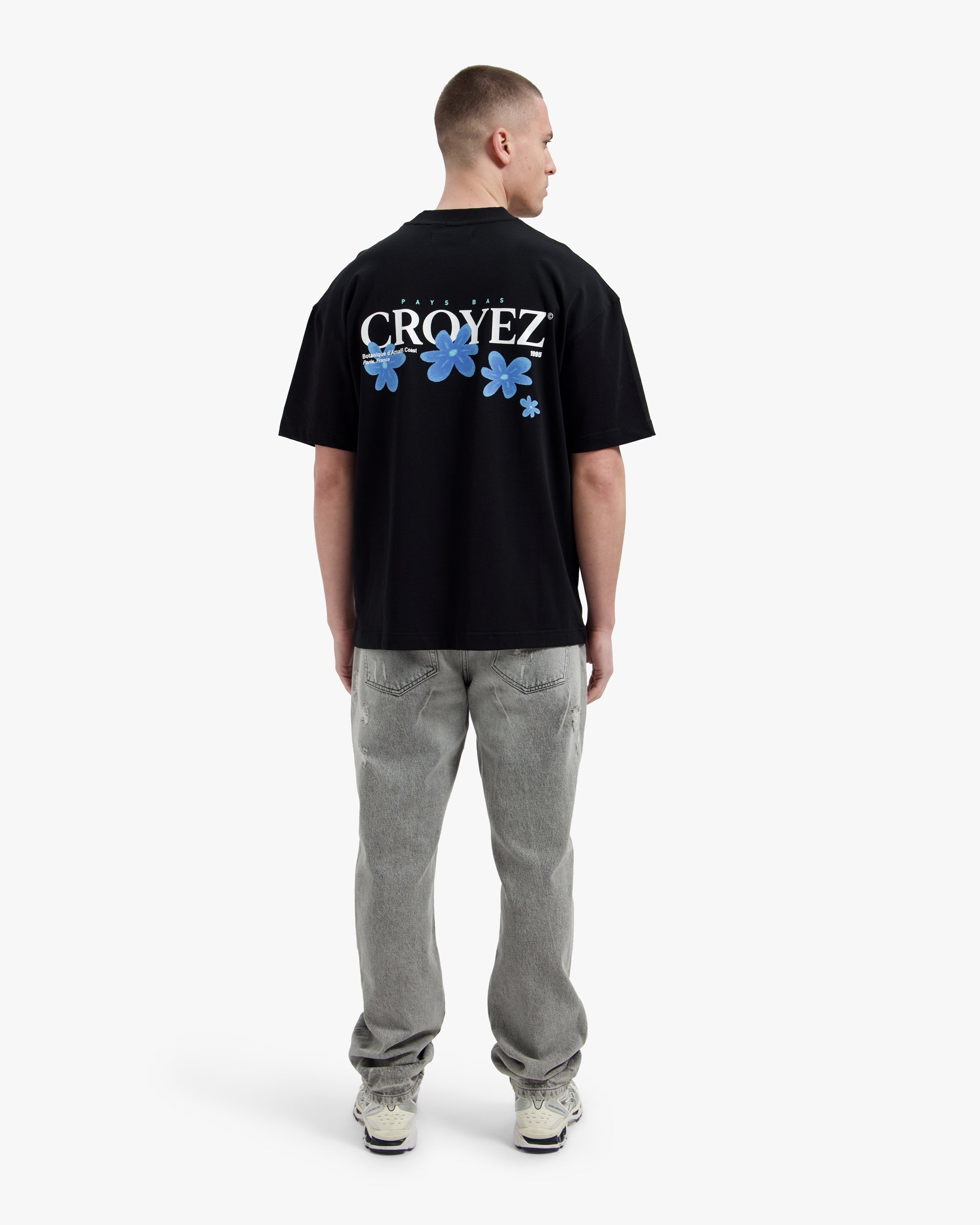 Croyez Botanique T-Shirt | Black/Tiffany Blue - Croyez