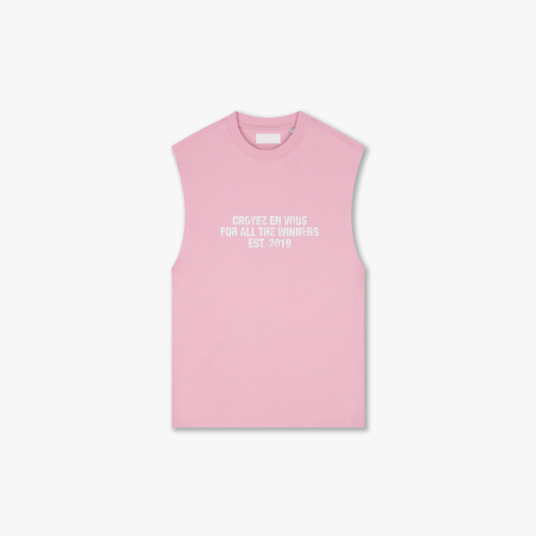  Croyez Winners Sleeveless T-Shirt | Pink