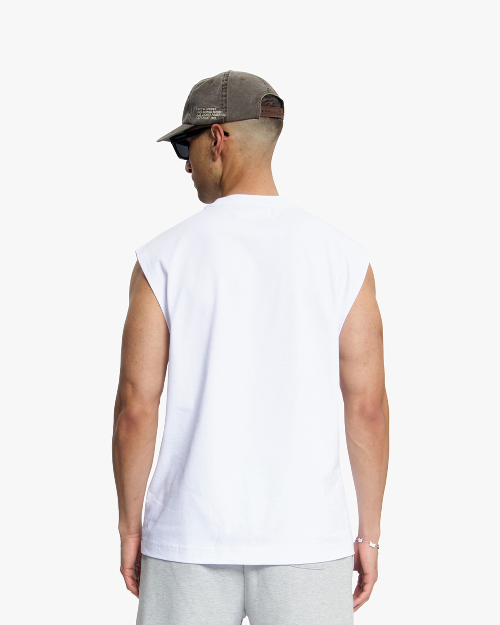 Croyez Winners Sleeveless T-Shirt | White