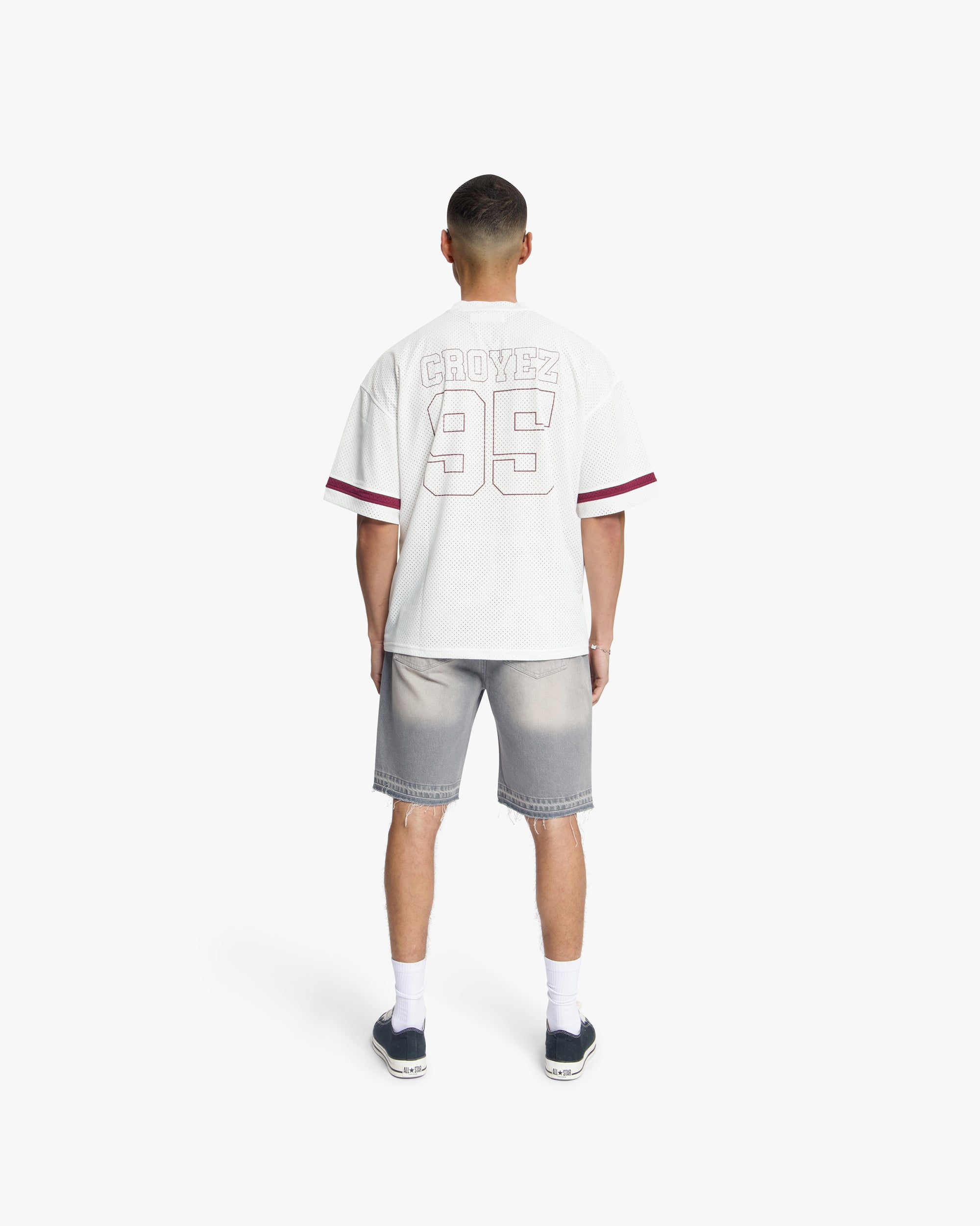 Croyez Mesh Jersey | Off-White/Cherry