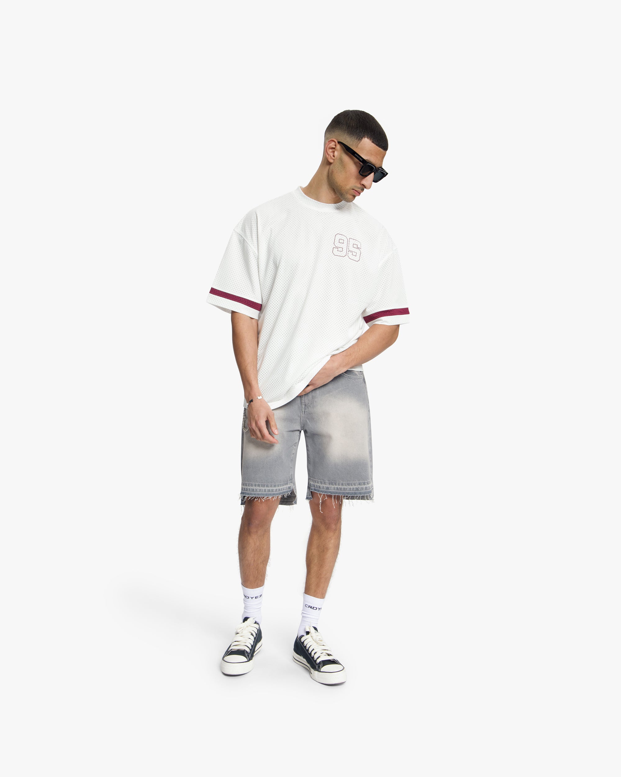 Croyez Mesh Jersey | Off-White/Cherry