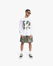 Croyez Camo Langarmshirt | Weiß