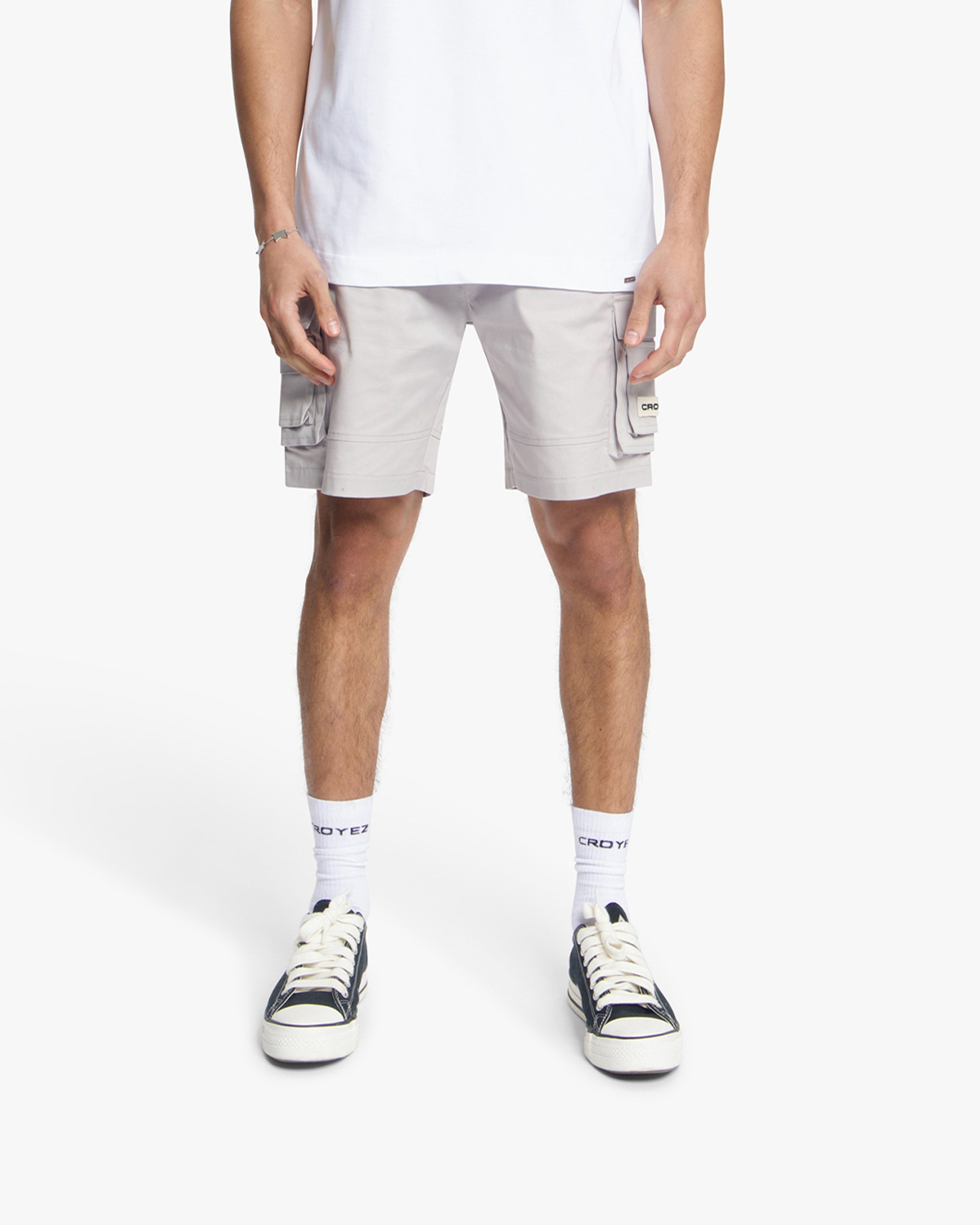 Croyez Classic Cargo Shorts | Light Grey