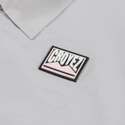 Croyez Crinkle Patch Shirt | Light Grey