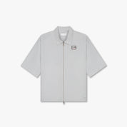 Croyez Crinkle Patch Shirt | Light Grey