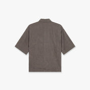 Croyez Crinkle Patch Shirt | Washed Brown