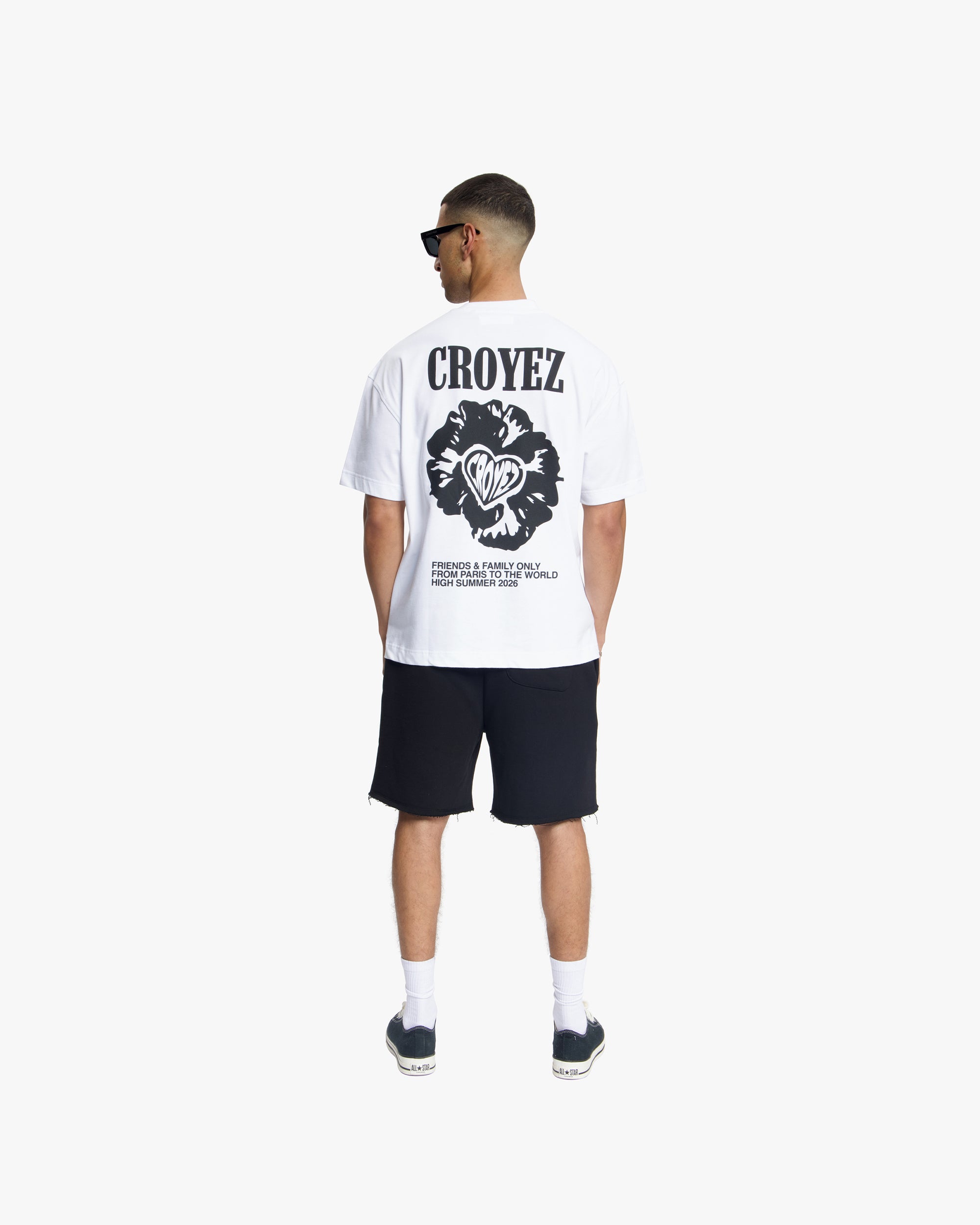 Croyez Flower And Heart T-Shirt | White