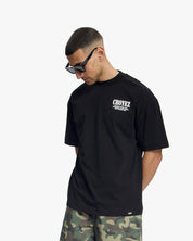 Croyez Flower And Heart T-Shirt | Black