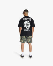 Croyez Flower And Heart T-Shirt | Black