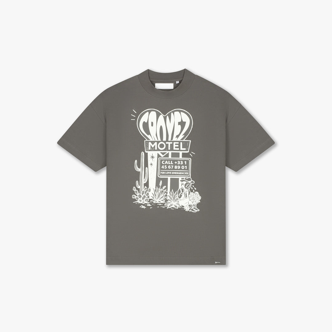  Croyez Motel T-Shirt | Washed Brown