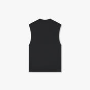 Croyez Cutout Heart Sleeveless T-Shirt | Black
