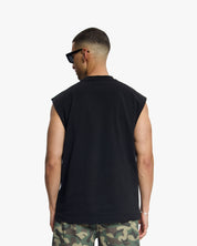 Croyez Cutout Heart Sleeveless T-Shirt | Black