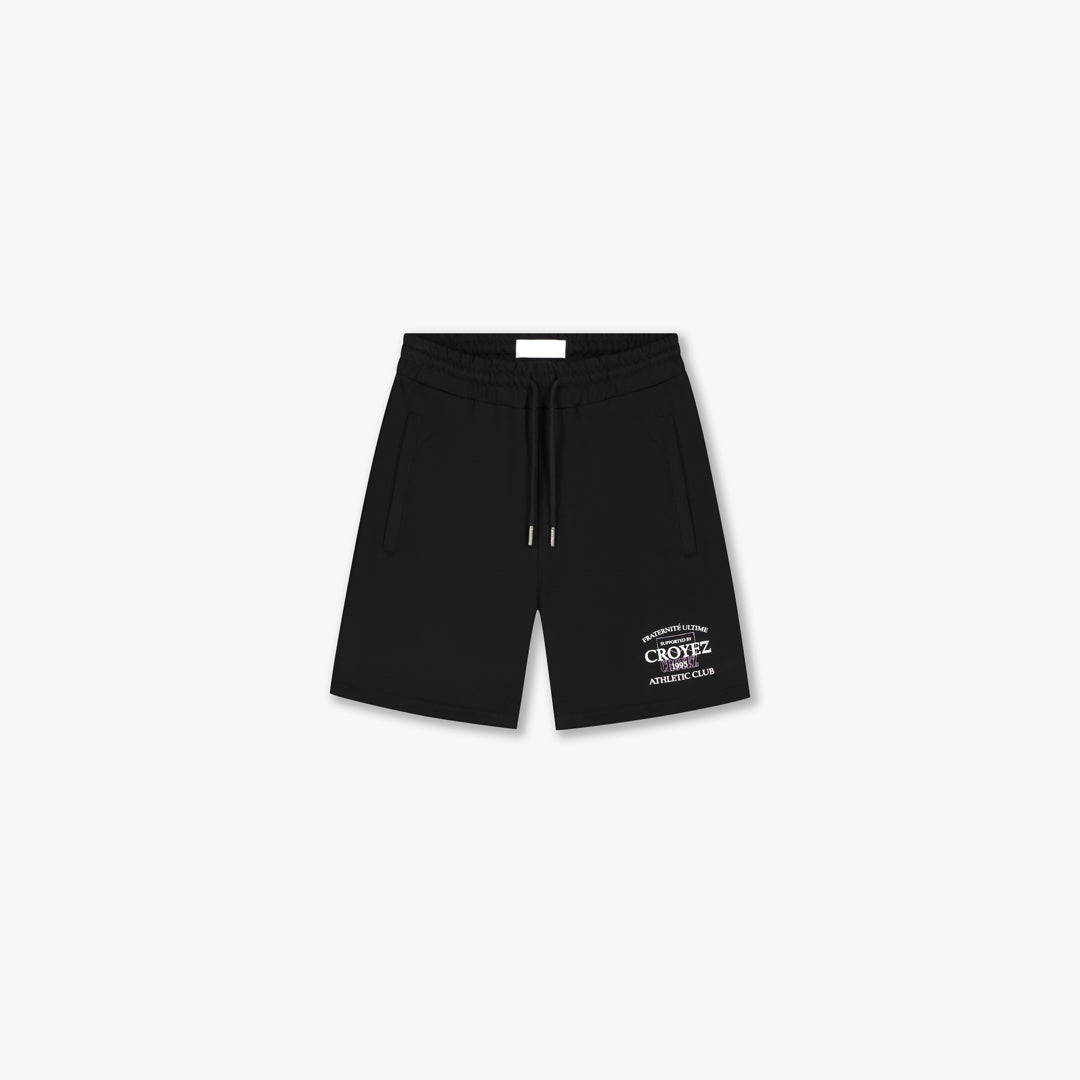  Croyez Overlay Fraternite Shorts | Black