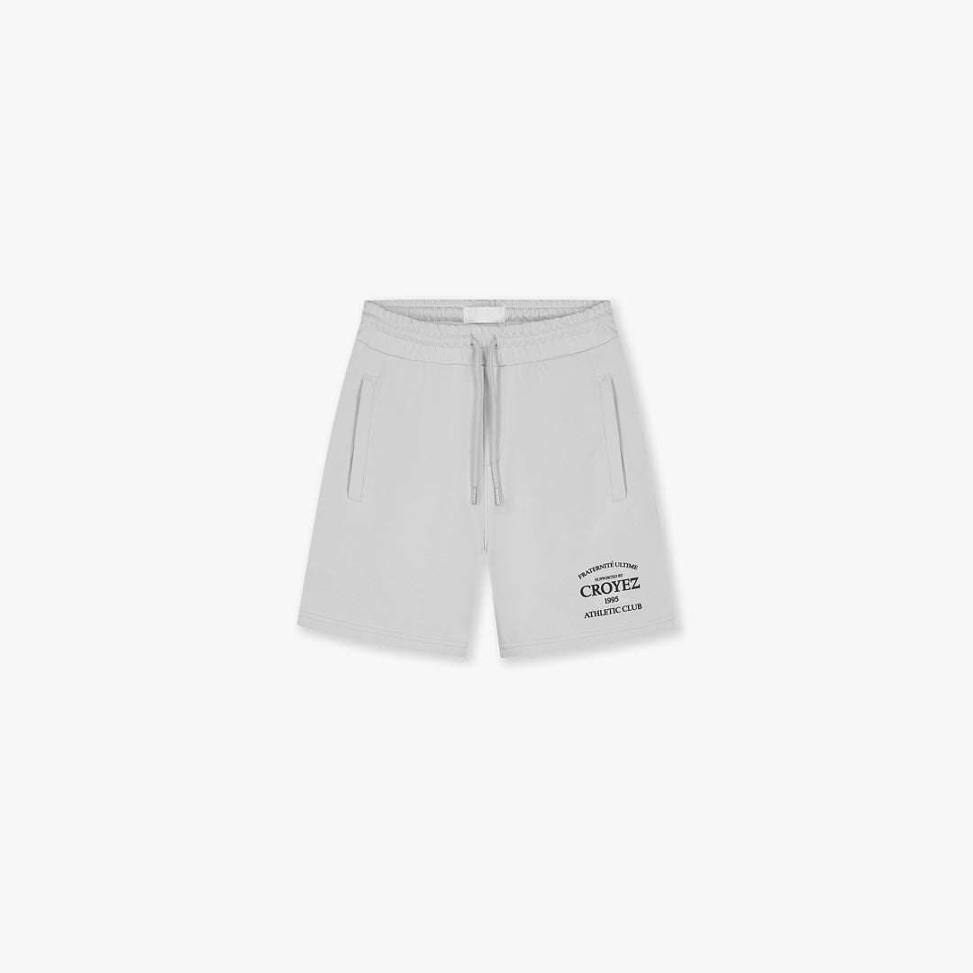  Croyez Overlay Fraternite Shorts | Light Grey