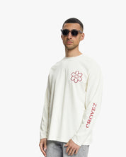 Croyez Contour De La Fleur Longsleeve | Off White/Cherry
