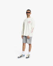 Croyez Contour De La Fleur Longsleeve | Off White/Cherry