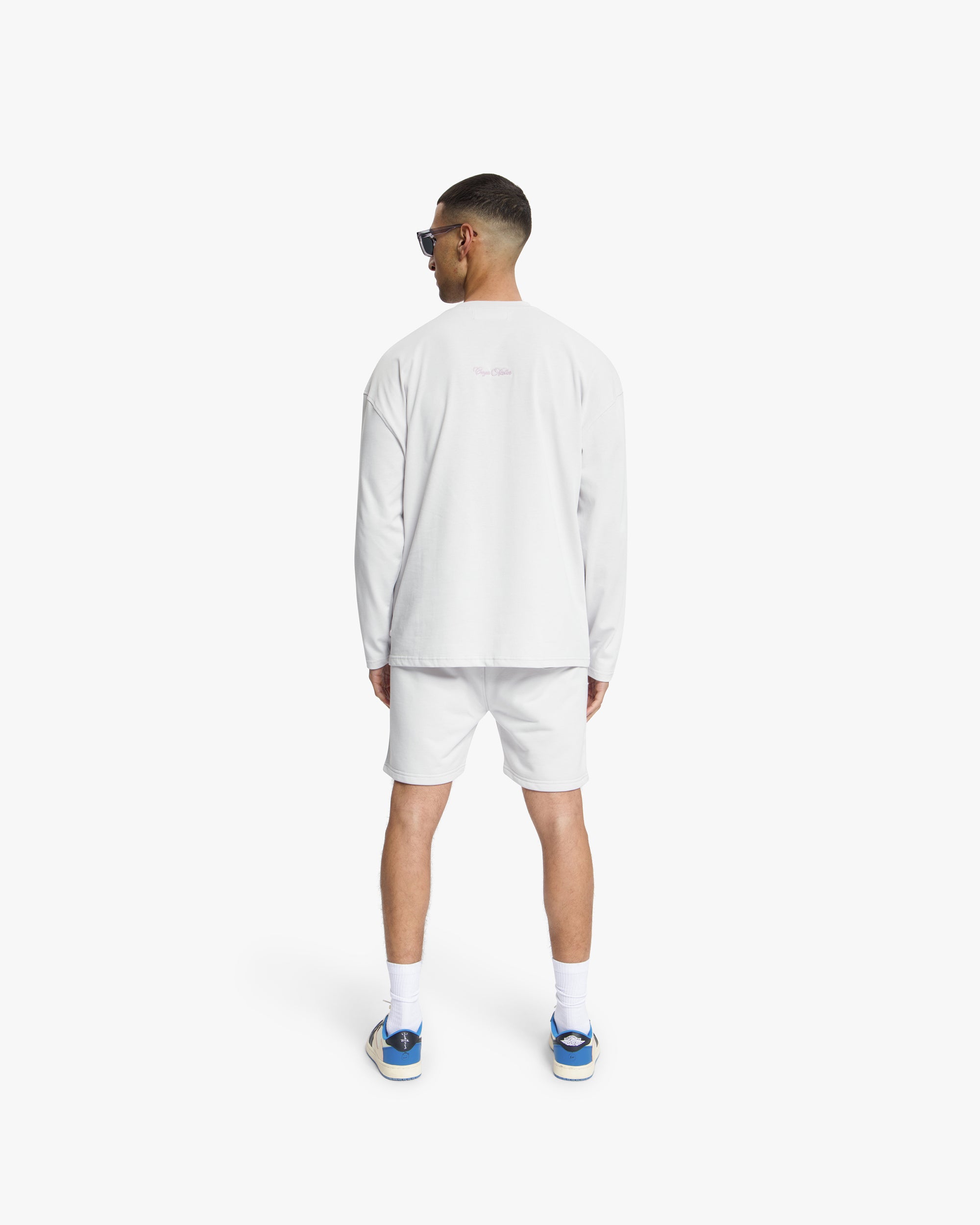 Croyez Contour De La Fleur Shorts | Light Grey