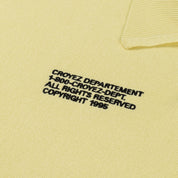 Croyez Nombre Knit Polo | Butter Yellow