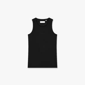 Croyez Ribbed Tank Top | Black
