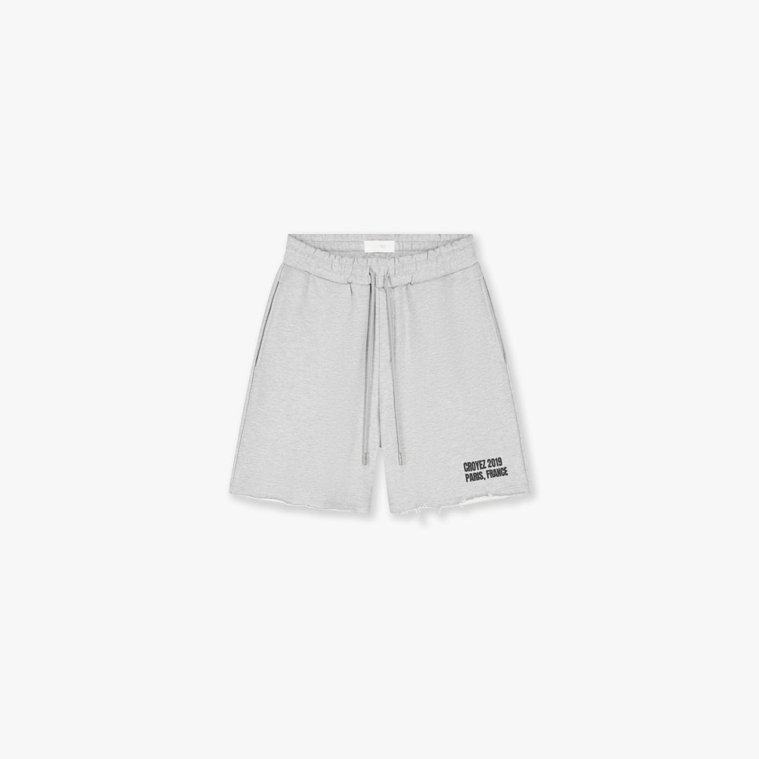  Croyez Relaxed Paris Shorts | Gray Melange