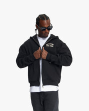 Croyez Rhinestone Zip Hoodie | Black