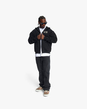 Croyez Rhinestone Zip Hoodie | Black