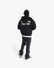 Croyez Rhinestone Zip Hoodie | Black