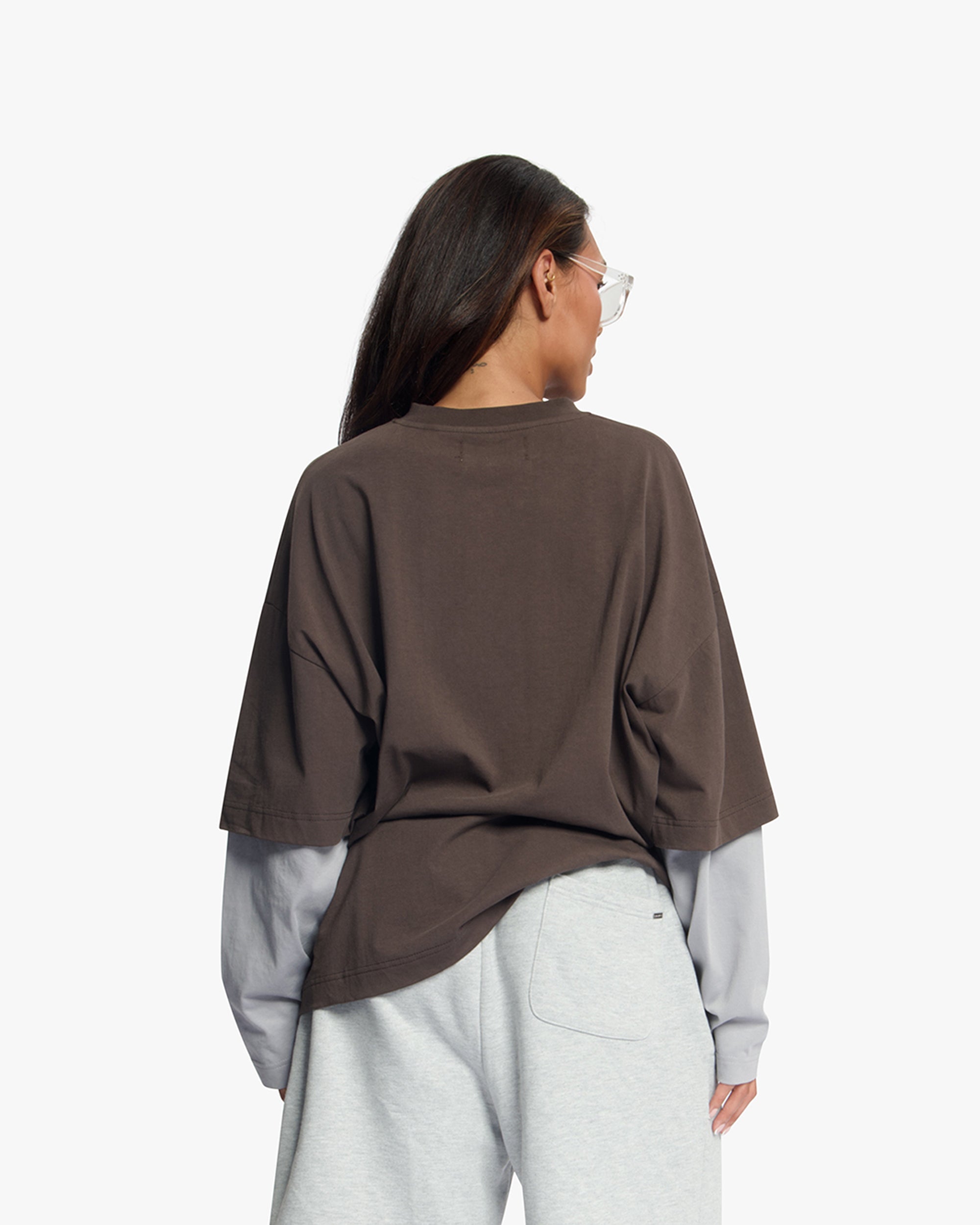 Croyez Montagne Double Sleeve Shirt | Brown
