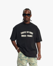 Croyez Applique T-Shirt | Black