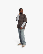 Croyez Montagne Double Sleeve Shirt | Brown