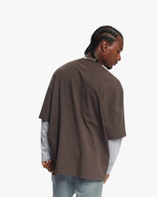 Croyez Montagne Double Sleeve Shirt | Brown