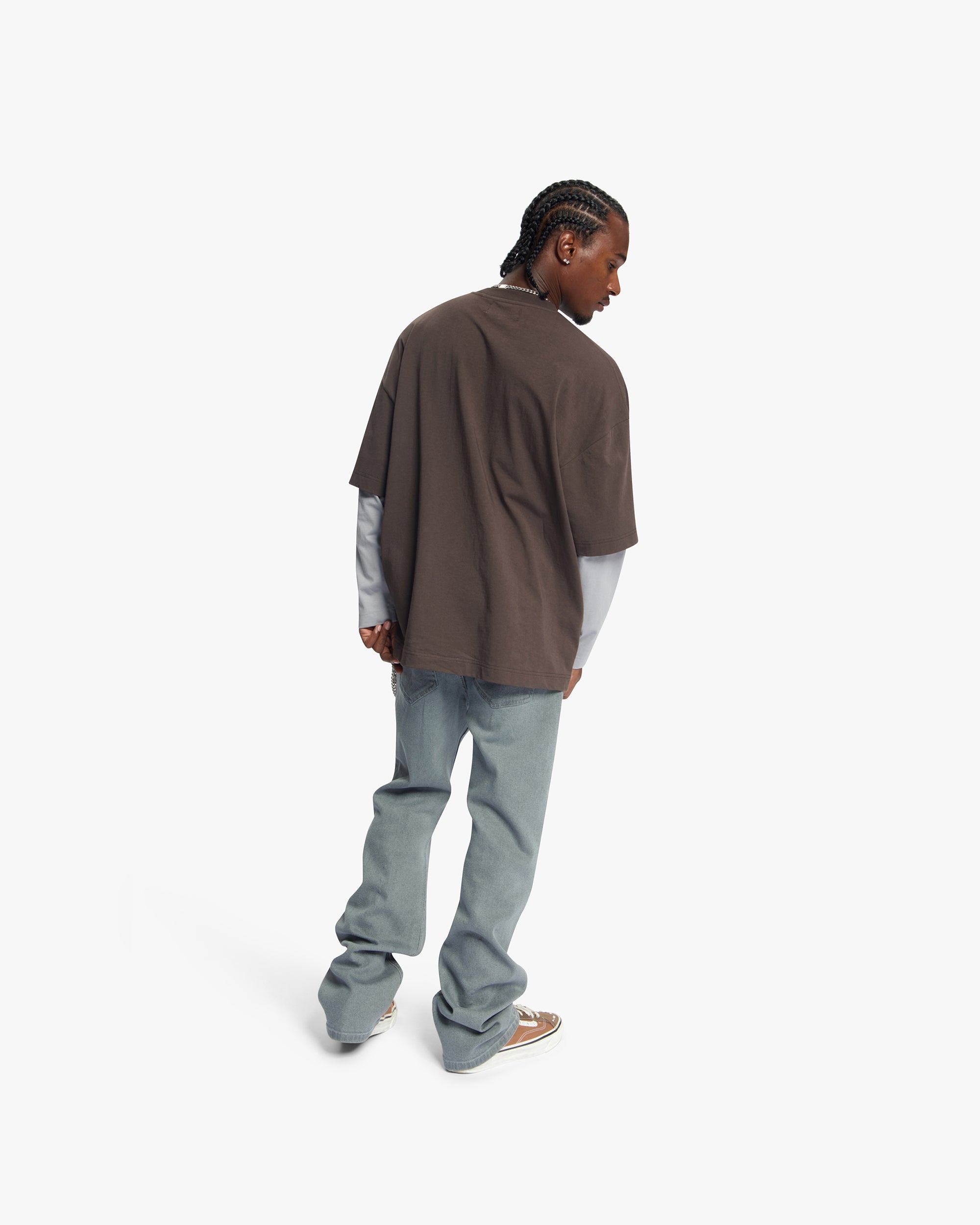 Croyez Montagne Double Sleeve Shirt | Brown