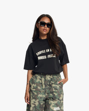 Croyez Applique T-Shirt | Black