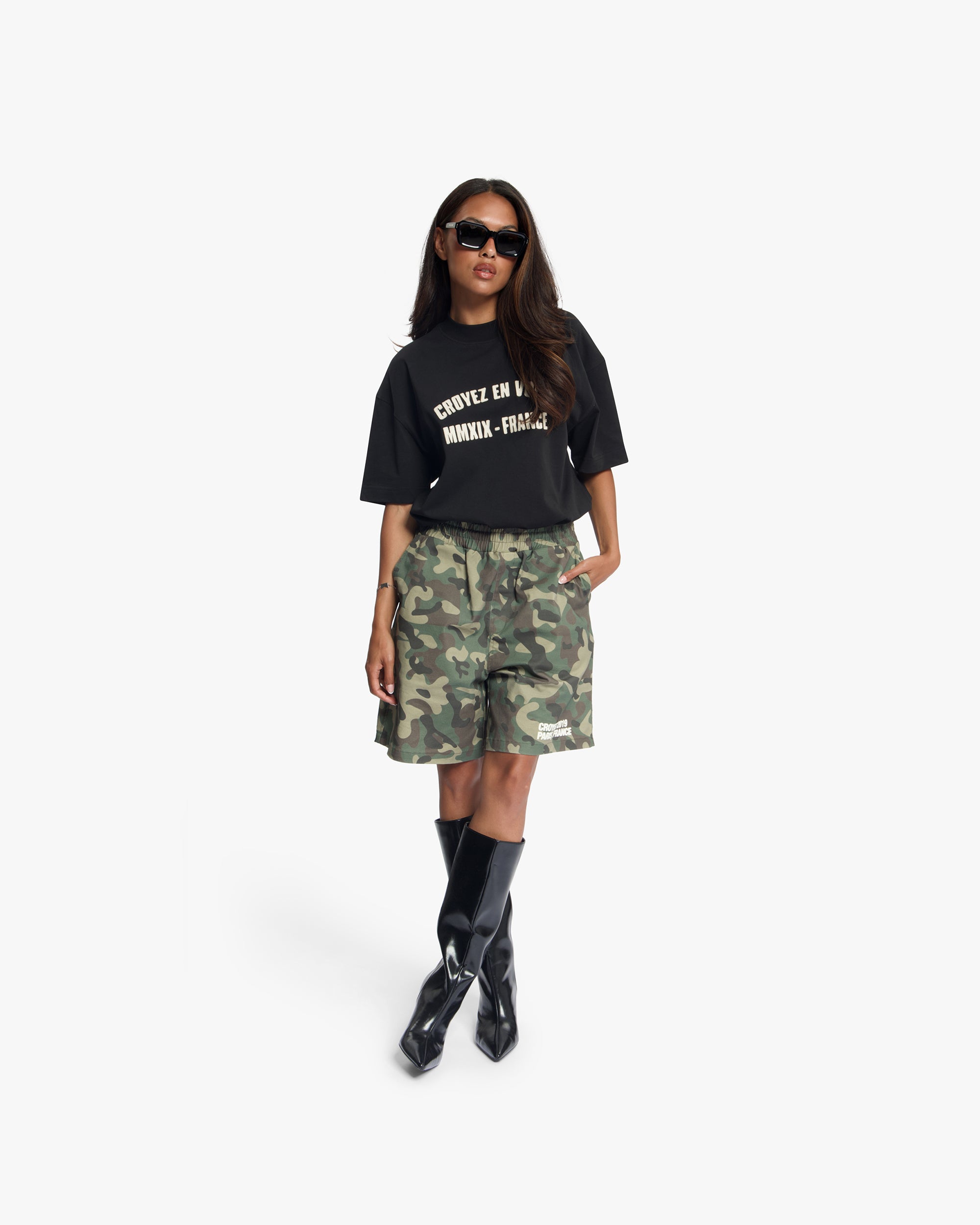 Croyez Applique T-Shirt | Black