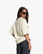 Croyez Waffle Raglan T-Shirt | Light Beige
