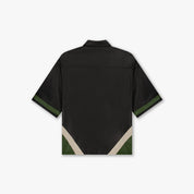 Croyez Logo Leather Shirt | Black